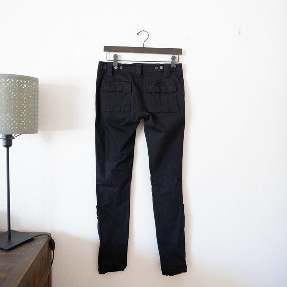 Tripp Nyc Black Skinny Rocker Jeans Velcro Belt - Picture 4 of 5